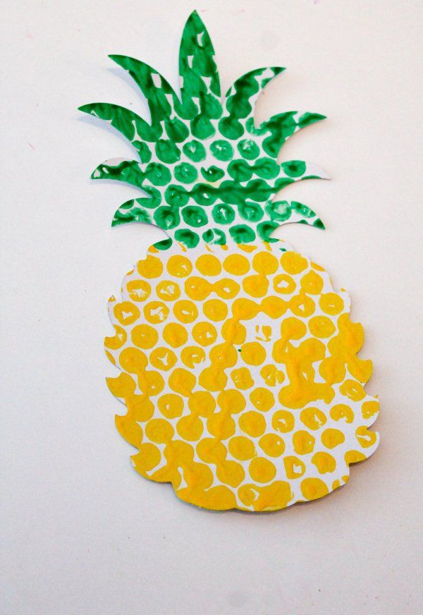 Fruit Crafts For Toddlers
 Bubble Wrap Printed Fruit & Veg
