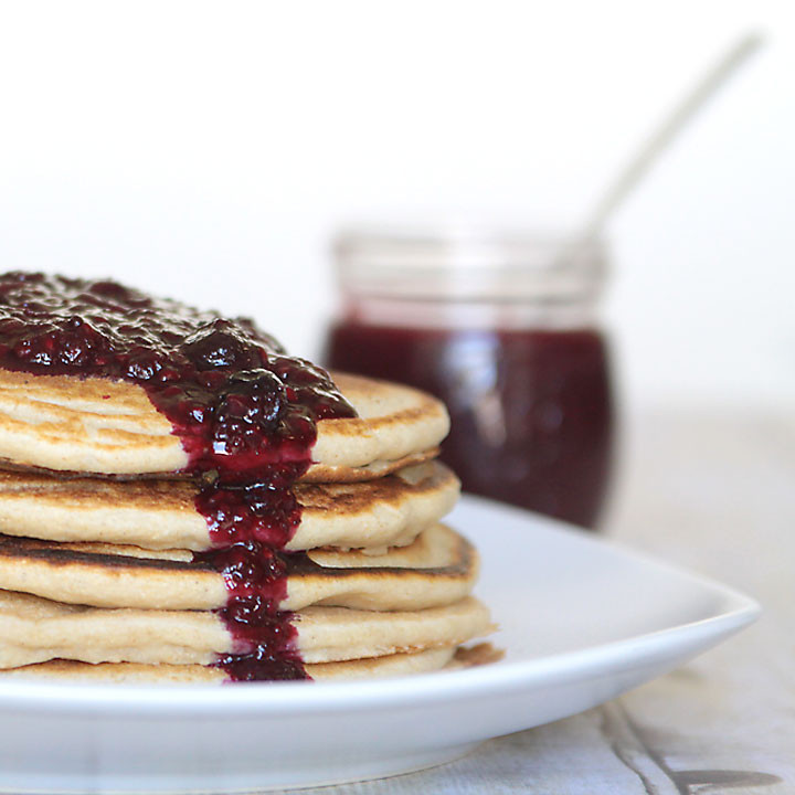 Fruit Topping For Pancakes
 easy healthy triple berry pancake topping low sugar