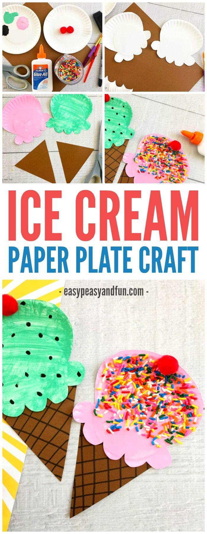 Fun Activities For Preschoolers
 Paper Plate Ice Cream Craft Summer Craft Idea for Kids