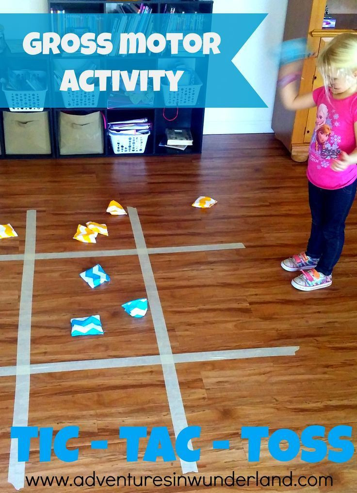 Fun Activities For Preschoolers
 Fun Gross Motor Activity TIC TAC TOSS