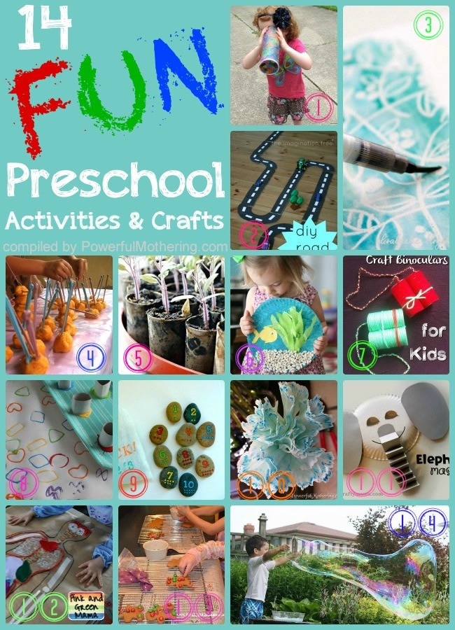 Fun Art Projects For Preschoolers
 14 Fun Preschool Activities and Crafts