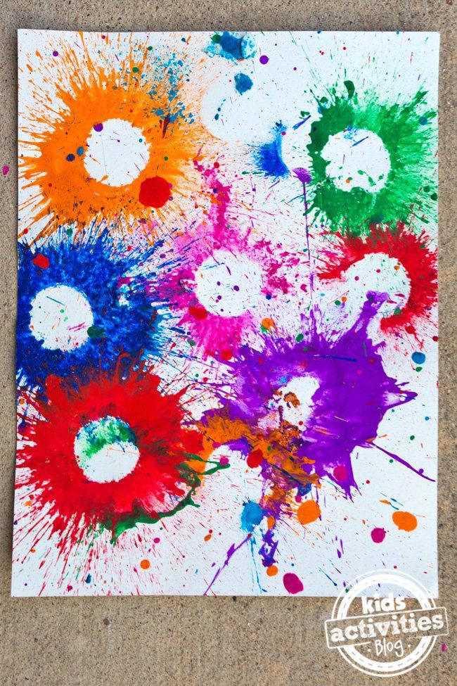 Fun Art Projects For Preschoolers
 Exploding Paint Bombs so much fun maybe not for