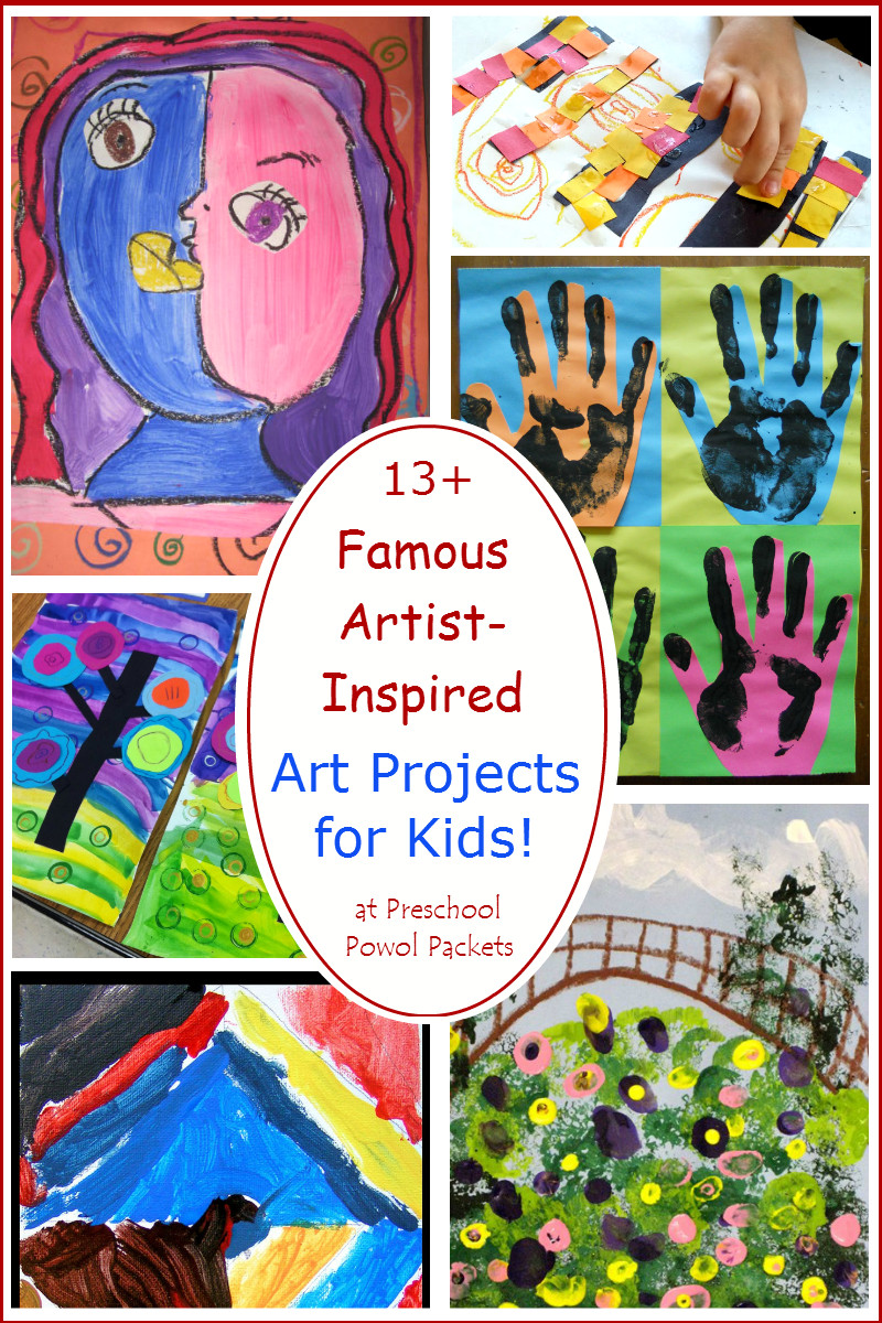 Fun Art Projects For Preschoolers
 Preschool Powol Packets 13 Famous Artists Inspired Art