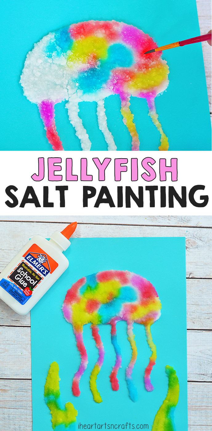 Fun Art Projects For Preschoolers
 Jellyfish Salt Painting Activity For Kids