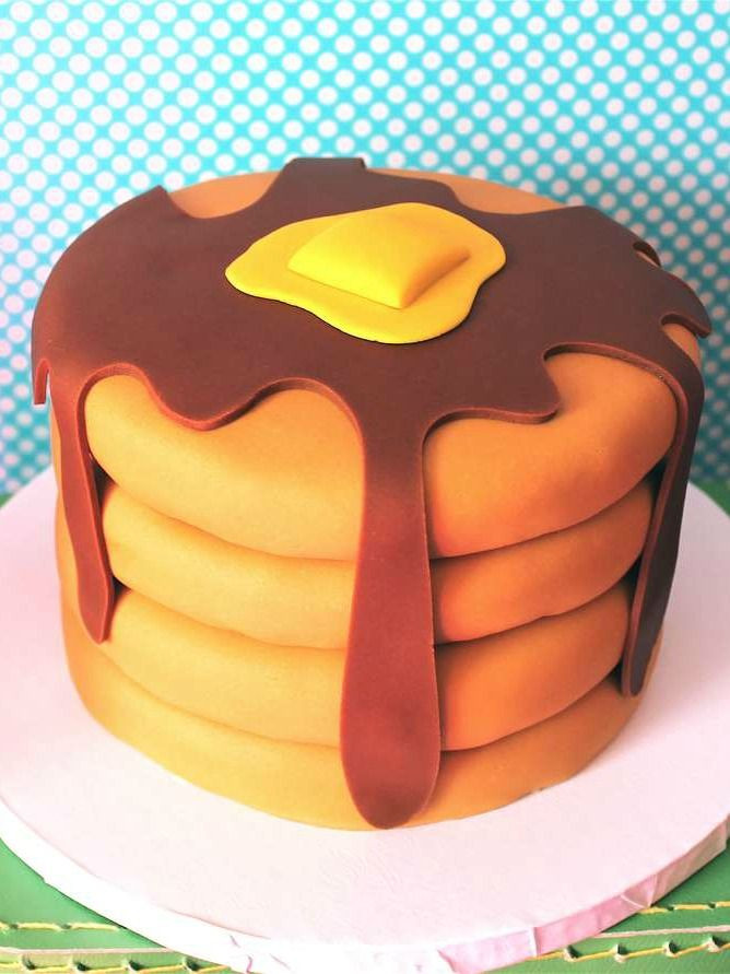 Fun Birthday Cake Ideas
 Fun Pancake Birthday Party Cake See more party planning