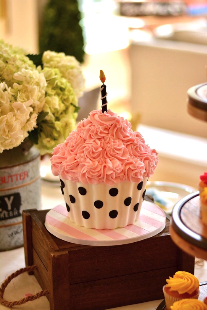 Fun Birthday Cake Ideas
 Kara s Party Ideas Cupcake Wars Birthday Party