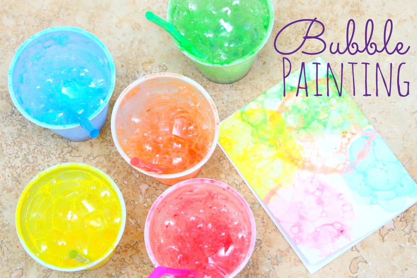 Fun Crafts To Do With Kids
 Bubble Painting