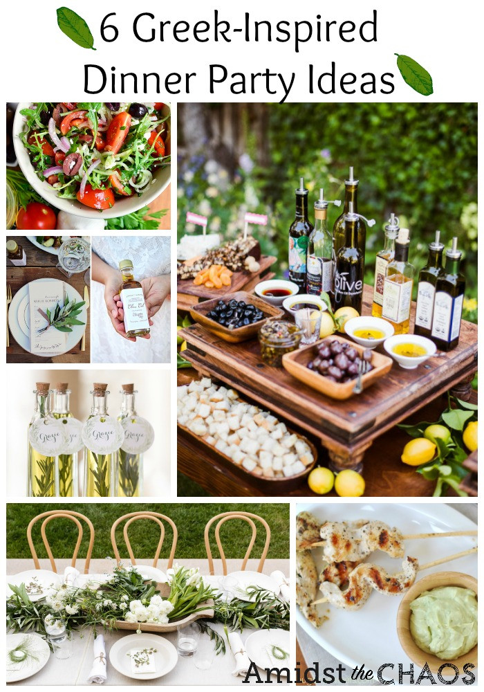 Fun Dinner Party Ideas
 Greek Inspired Dinner Party Ideas Amidst the Chaos