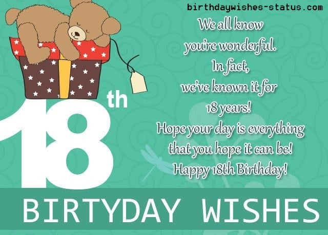 Funny 18 Birthday Quotes
 happy 18th birthday wishes