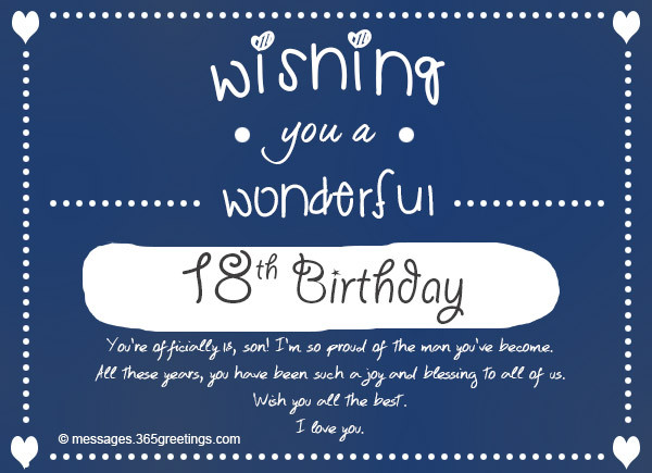 Funny 18 Birthday Quotes
 18th Birthday Wishes Messages and Greetings