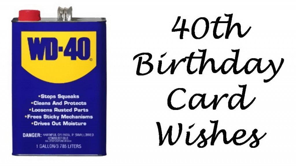 Funny 40th Birthday Poems
 40th Birthday Wishes Messages and Poems to Write in a