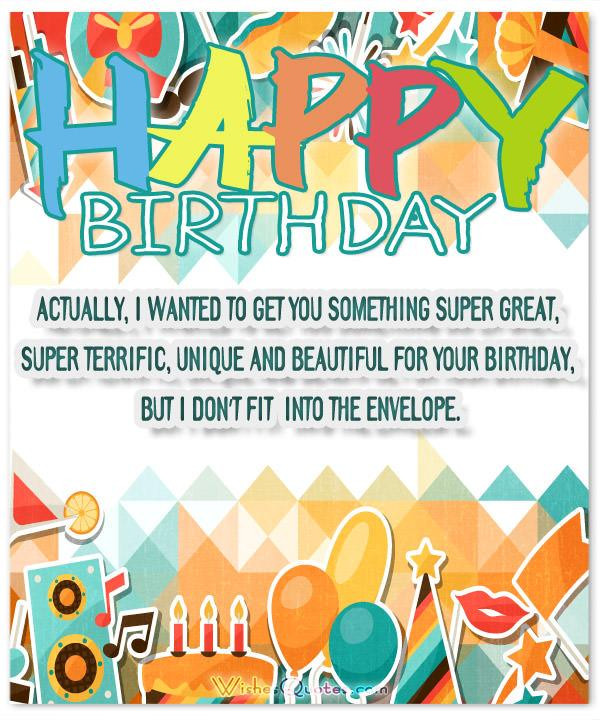 Funny Birthday Card Message
 The Funniest and most Hilarious Birthday Messages and Cards