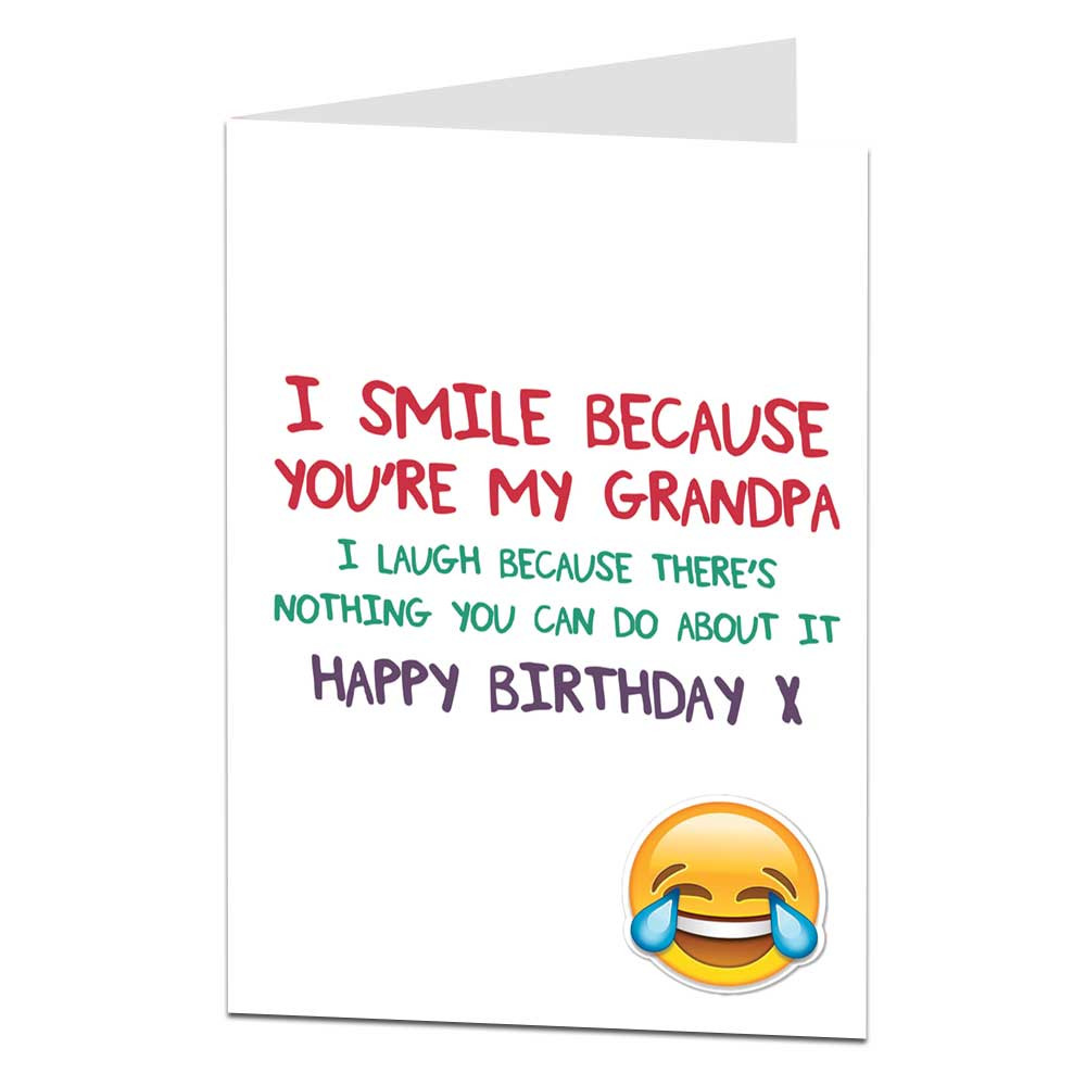 Funny Birthday Cards For Grandpa
 Happy Birthday Card For Grandpa