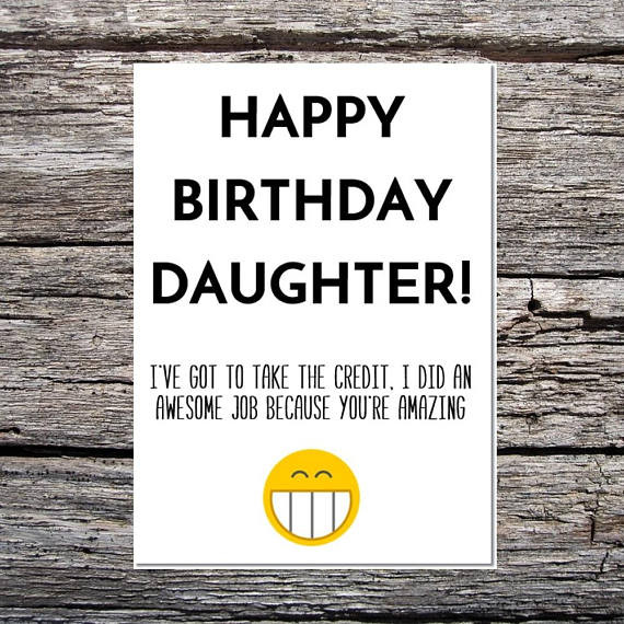 Funny Birthday Cards For Mom From Daughter
 daughter birthday card funny birthday card funny happy