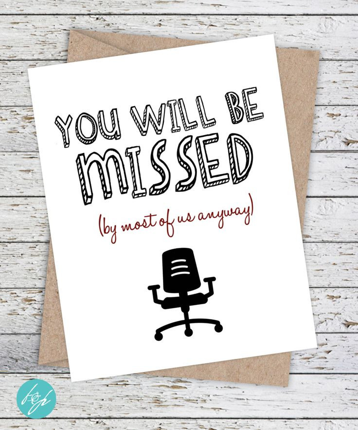 Funny Goodbye Quotes For Coworkers
 Funny Coworker Card by FlairandPaper on Etsy You will be