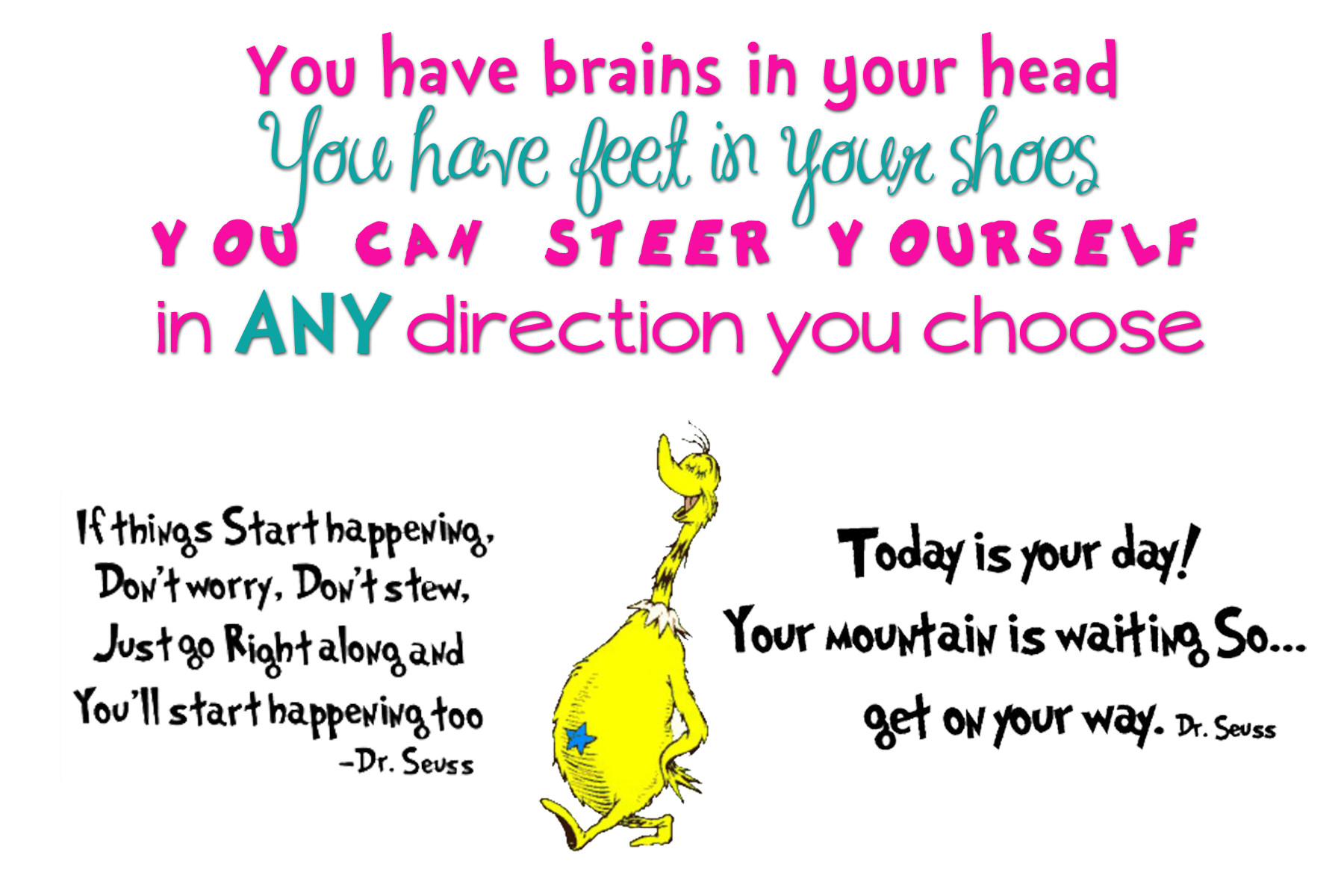Funny Inspirational Quotes Kids
 Happy Birthday Dr Seuss