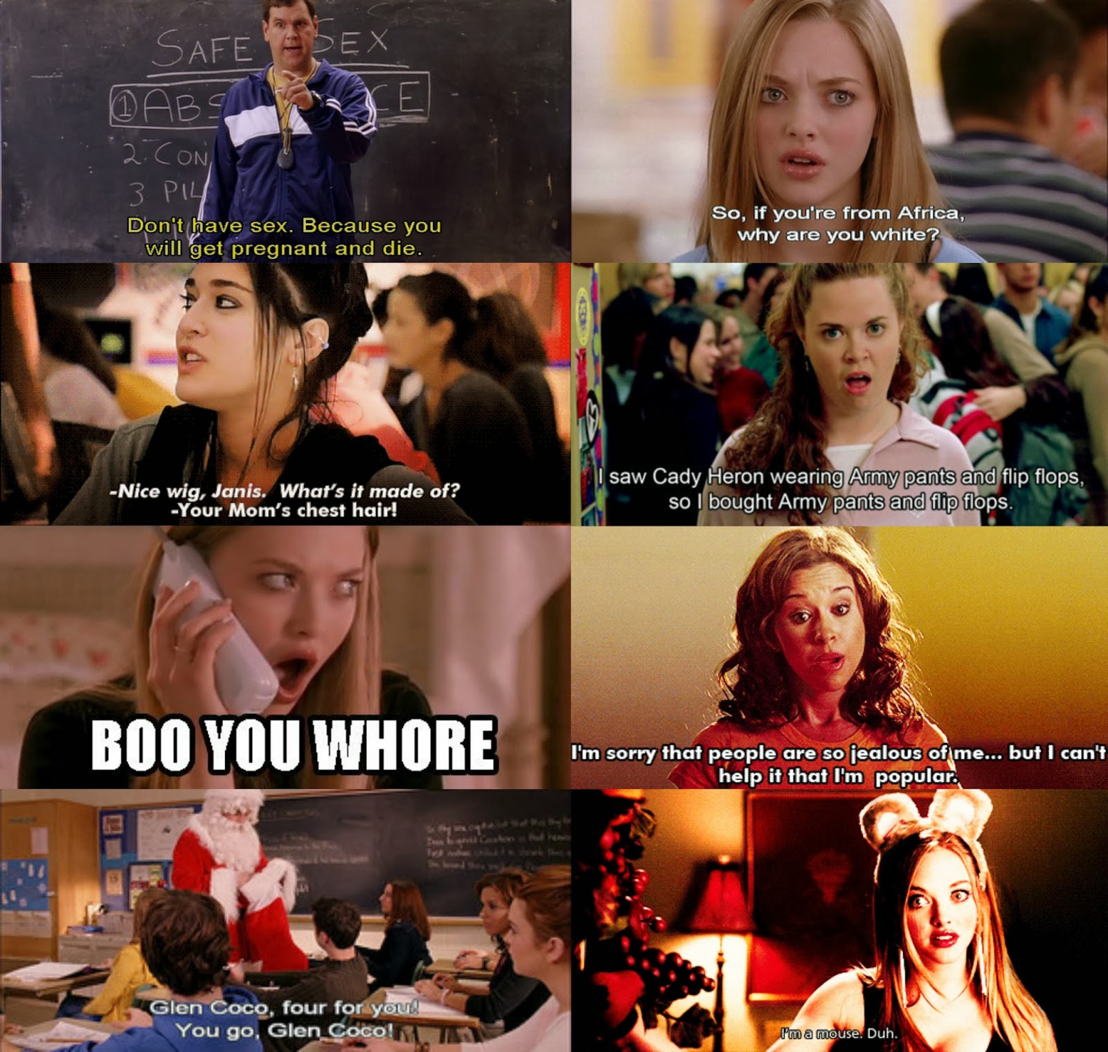 Funny Mean Girls Quotes
 Mean Girls Funny Movie Quotes QuotesGram