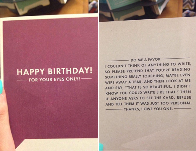 Funny Things To Write On Birthday Cards
 20 Funny Birthday Cards That Are Perfect For Friends Who