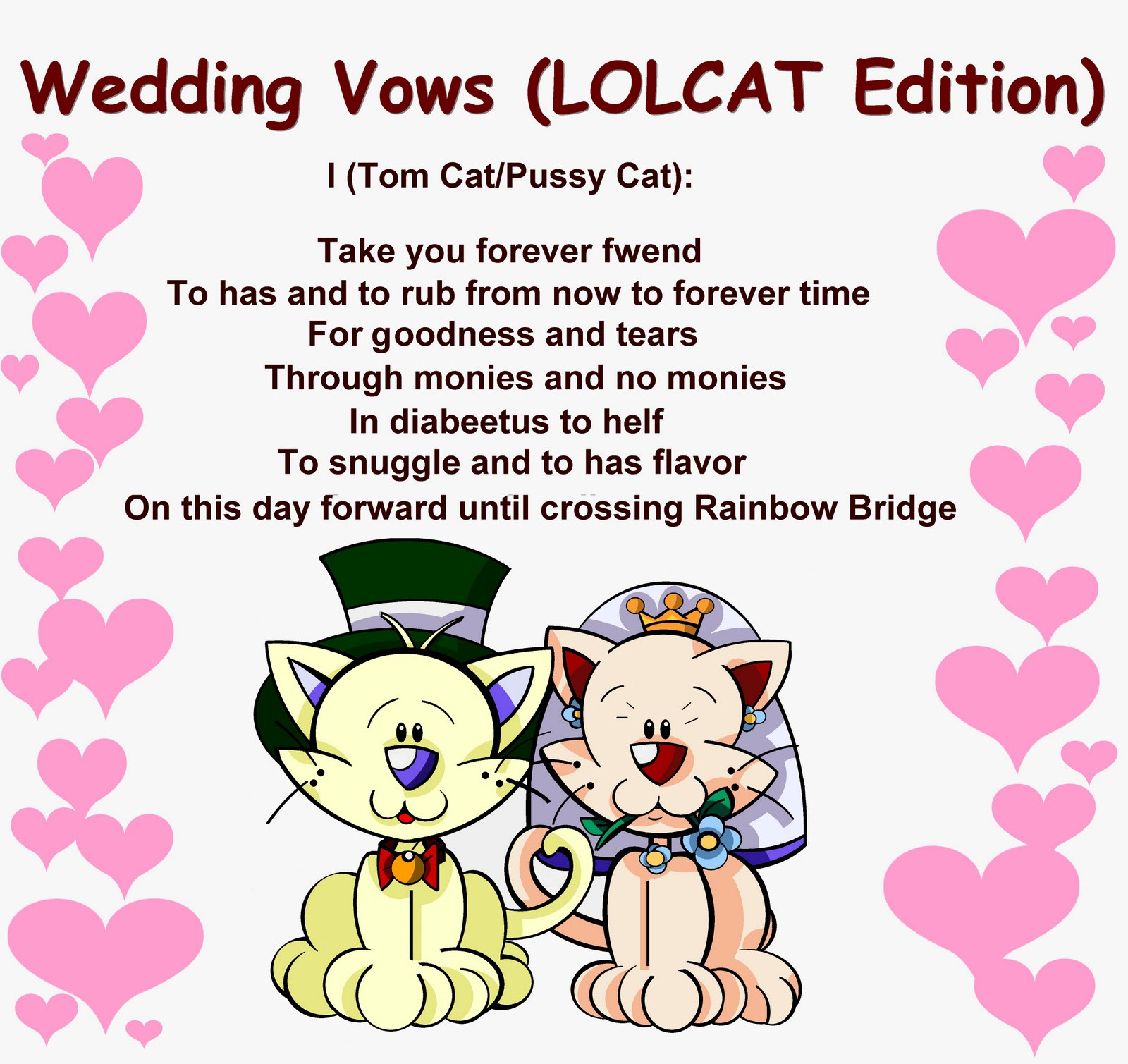 Funny Wedding Vows Examples
 Wedding Gallery January 2012