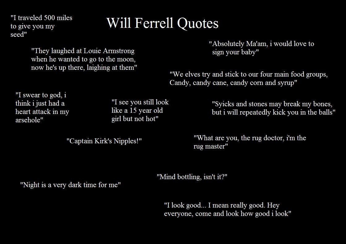 Funny Will Ferrell Quotes
 Will Ferrell Elf Quotes QuotesGram