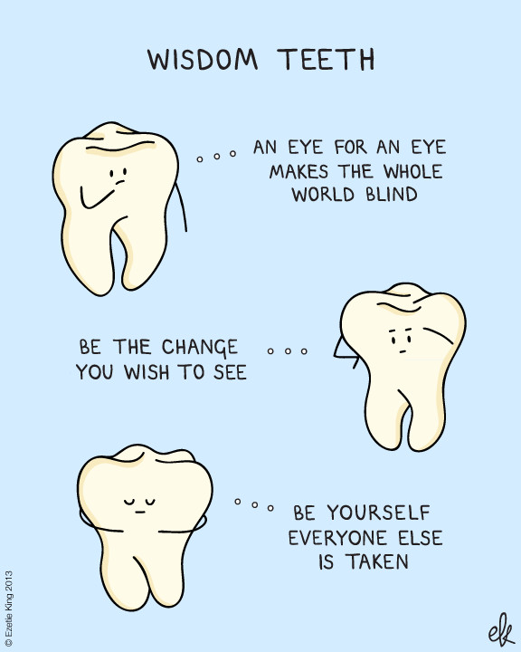 Funny Wisdom Teeth Quotes
 Funny Cartoon Teeth Dental Picture