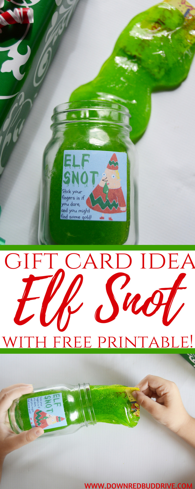 Gag Gift For Kids
 Elf Snot Gift Card Gifts Christmas DIY