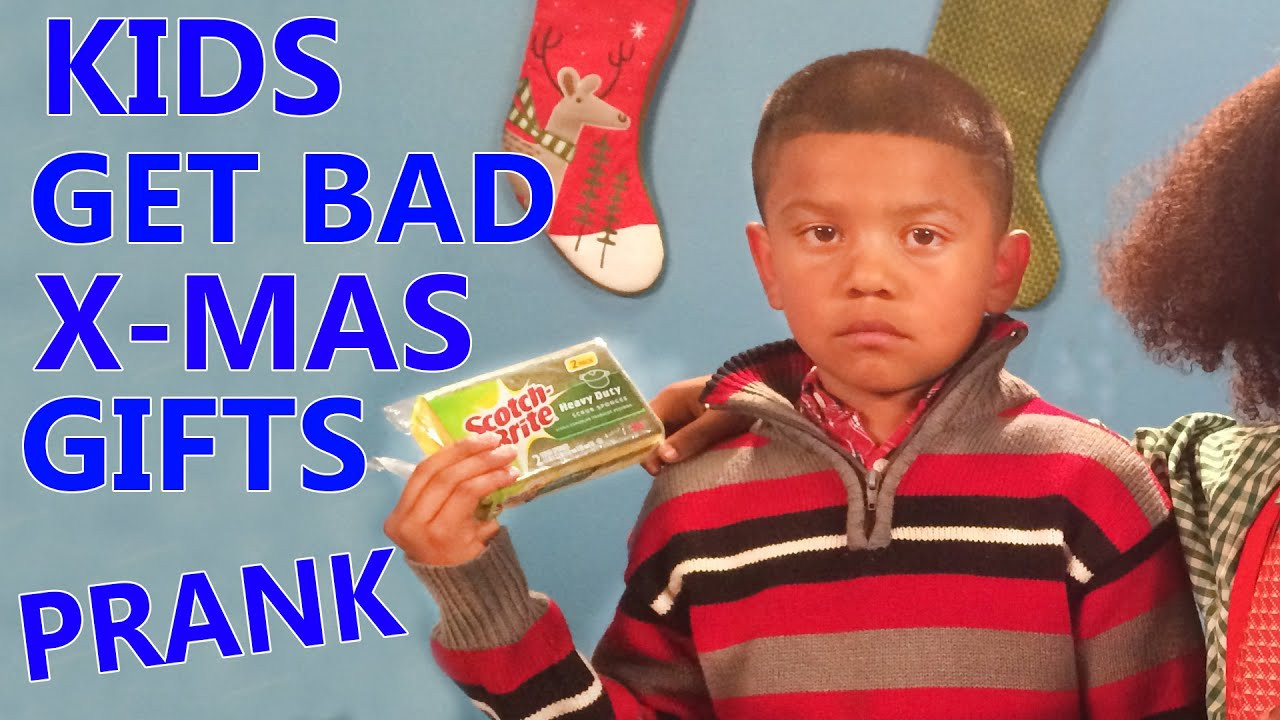 Gag Gift For Kids
 Kids open Bad Christmas Gifts Prank 2014