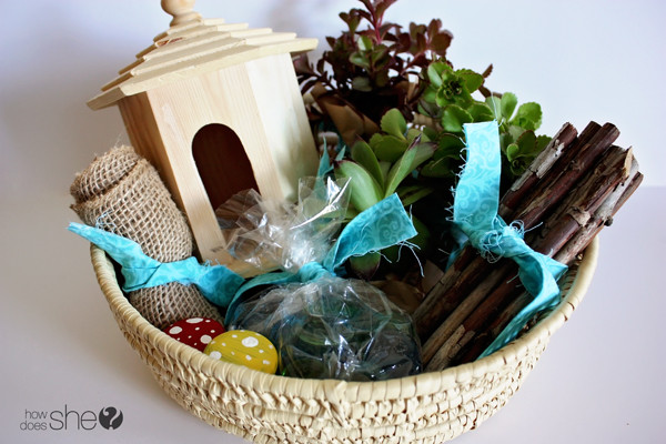 Garden Gift Baskets Ideas
 Fairy Garden Gift Basket