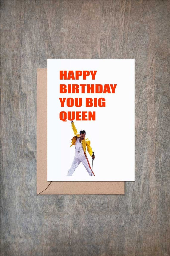 Gay Birthday Card
 Happy Birthday You Big Queen Birthday Card Funny Birthday
