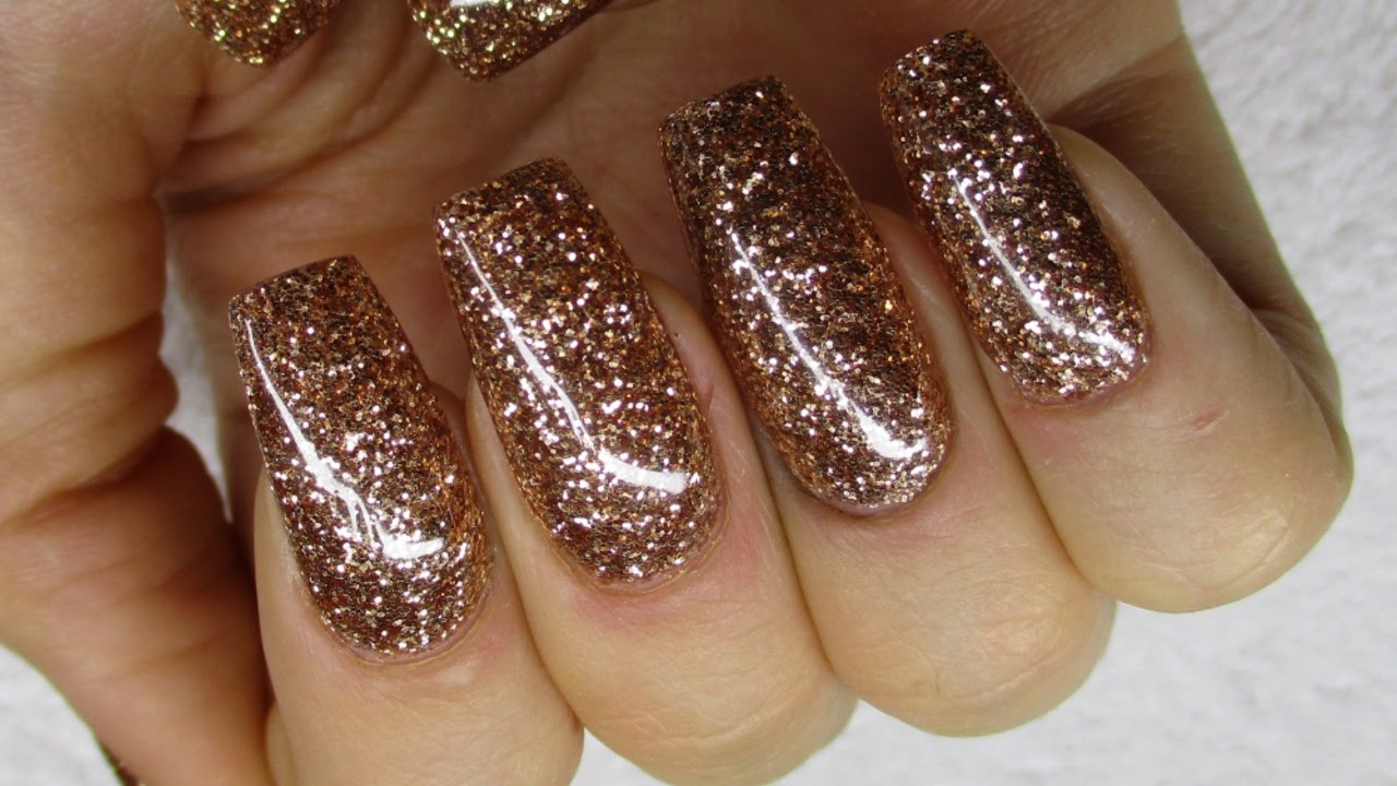 Gel Nails With Glitter
 How to All Glitter Gelnails