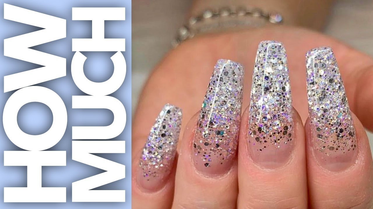 Gel Nails With Glitter
 How Much Extreme Glitter Ombre Gel Nails