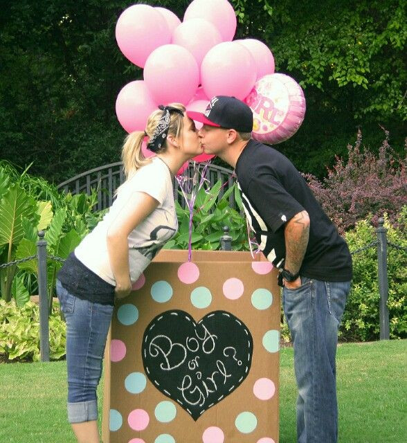 Gender Reveal Party Ideas Balloons
 Gender reveal balloon box Baby