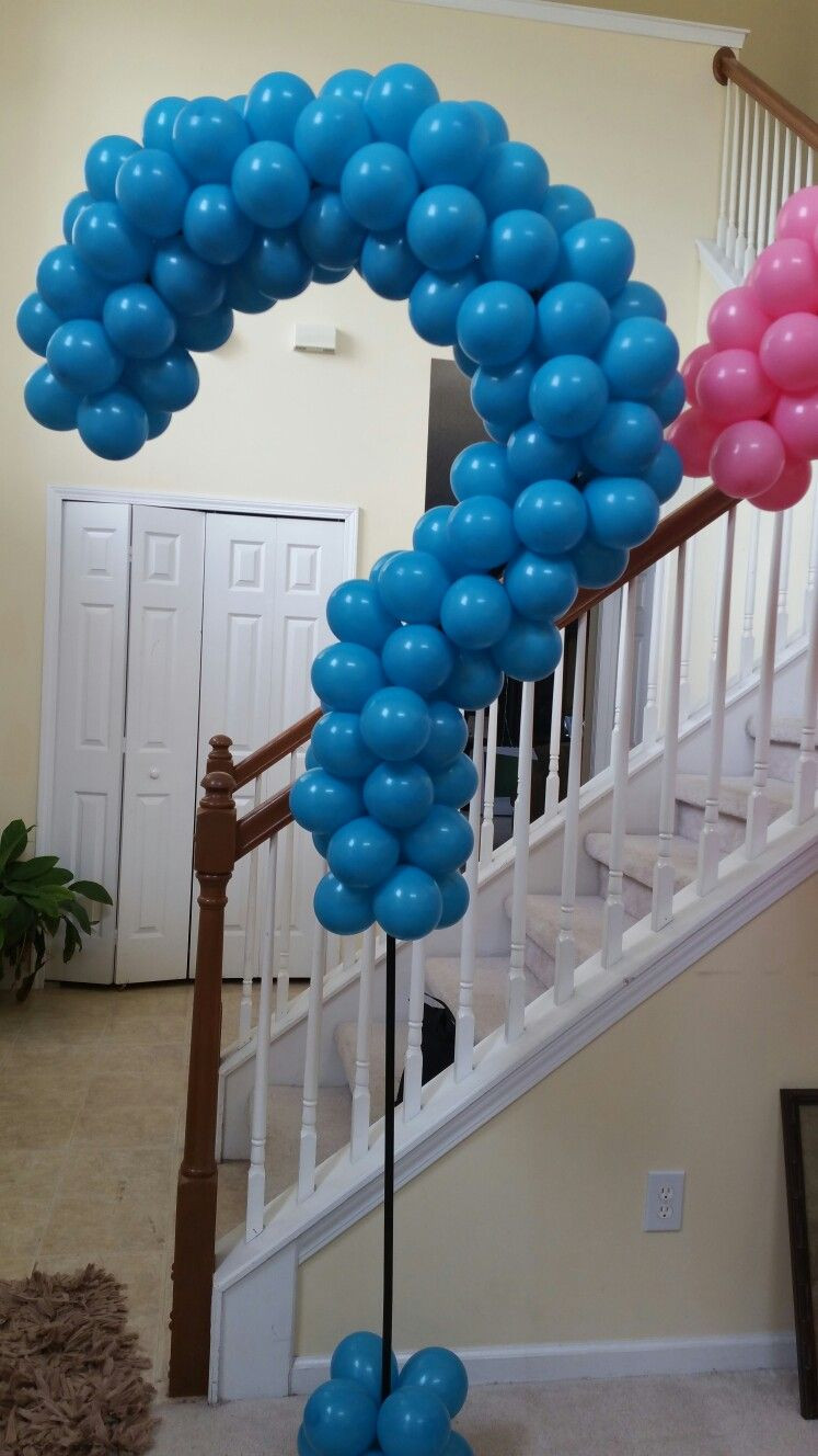 Gender Reveal Party Ideas Balloons
 Gender reveal balloon column by Events by Car Lisa