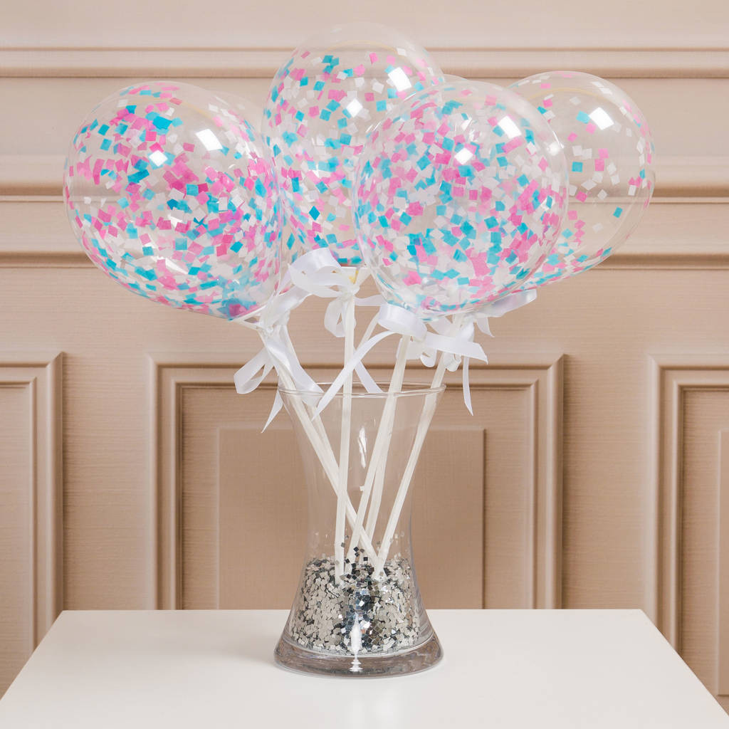 Gender Reveal Party Ideas Balloons
 gender reveal party crazy party balloon bunch by bubblegum