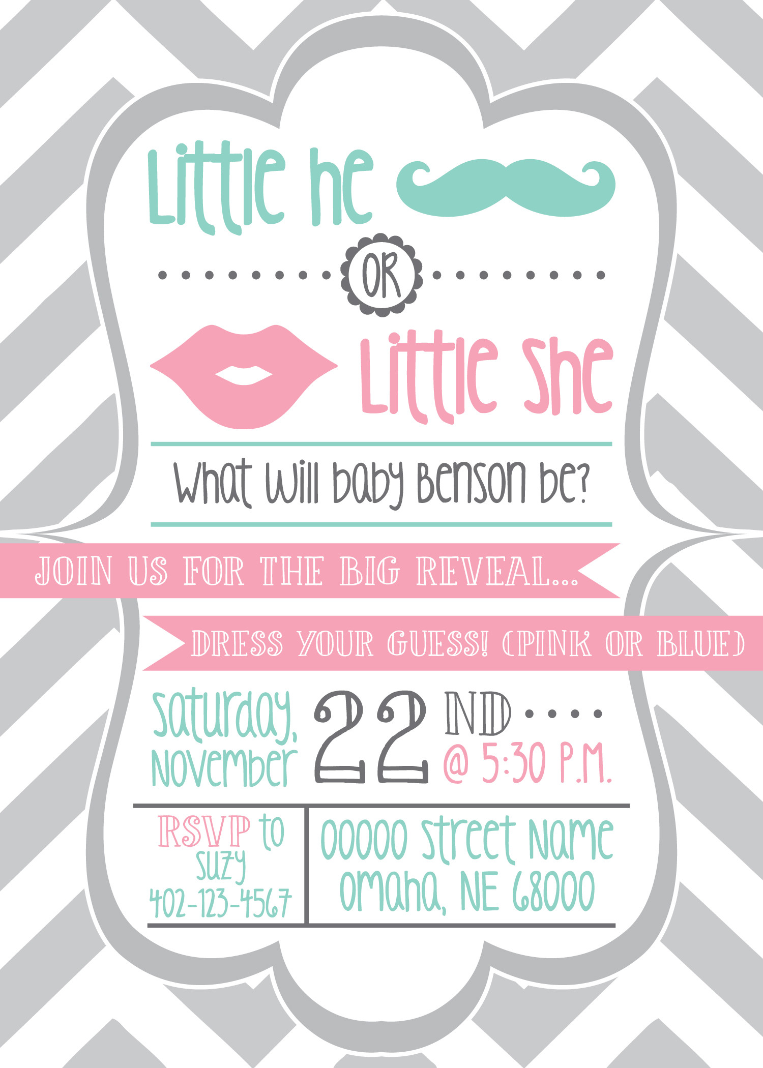 Gender Reveal Party Invitation Ideas
 Baby Shower Invites Announcements & More
