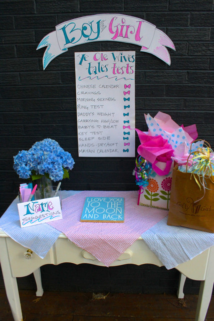 Gender Reveal Party Name Ideas
 Baby Shower and Gender Reveal Party Ideas on La Bella Vita