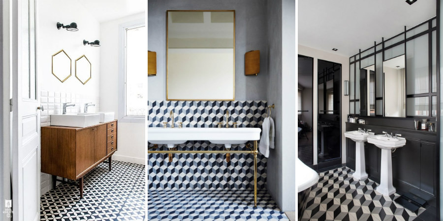 Geometric Bathroom Tiles
 10 Ways To Use Patterned Tiles In Your Bathroom Project