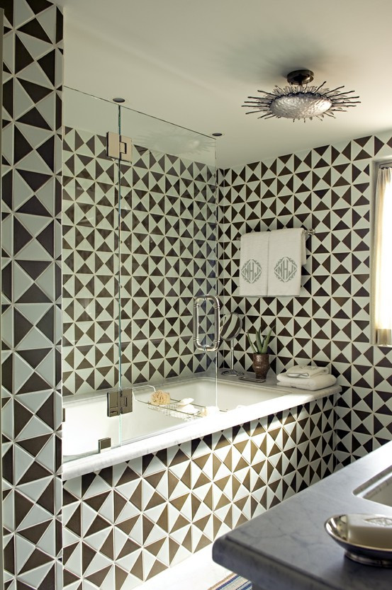 Geometric Bathroom Tiles
 Playful Patterns Geometric Tiles