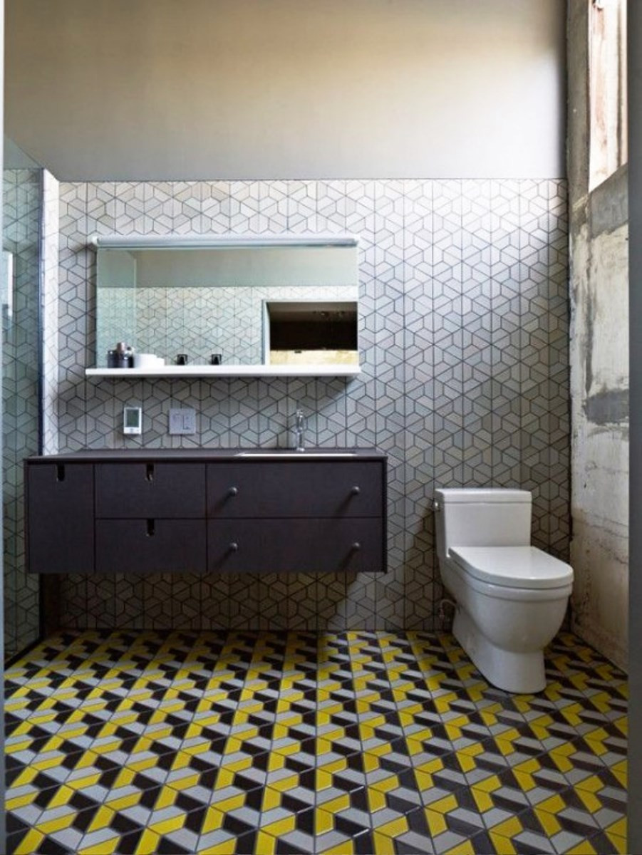 Geometric Bathroom Tiles
 30 Ideas on using hex tiles for bathroom floors