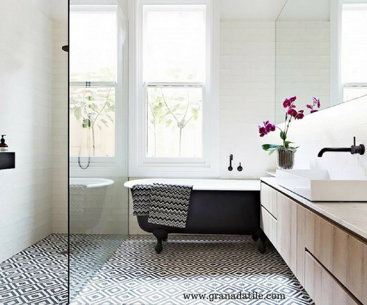 Geometric Bathroom Tiles
 7 hot 2017 bathroom remodeling design trends for your home