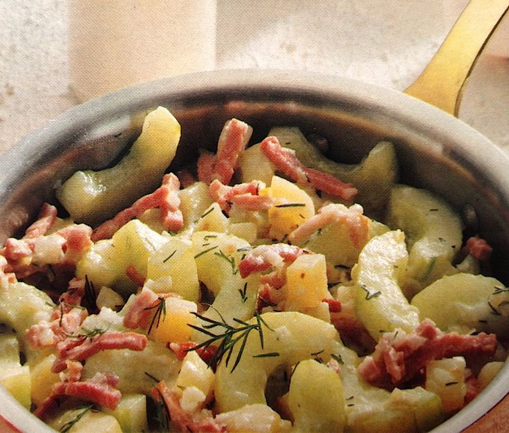 German Main Dishes
 Cucumber Stew is a delicious German main dish with ham or