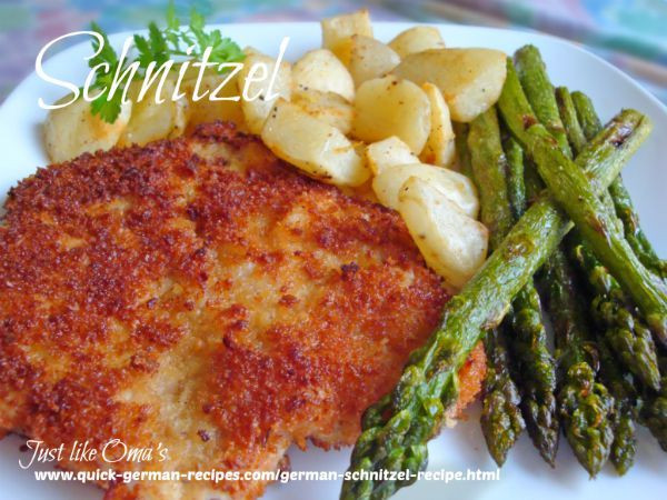 German Main Dishes
 German Schnitzel Recipe Main Dishes with veal cutlets