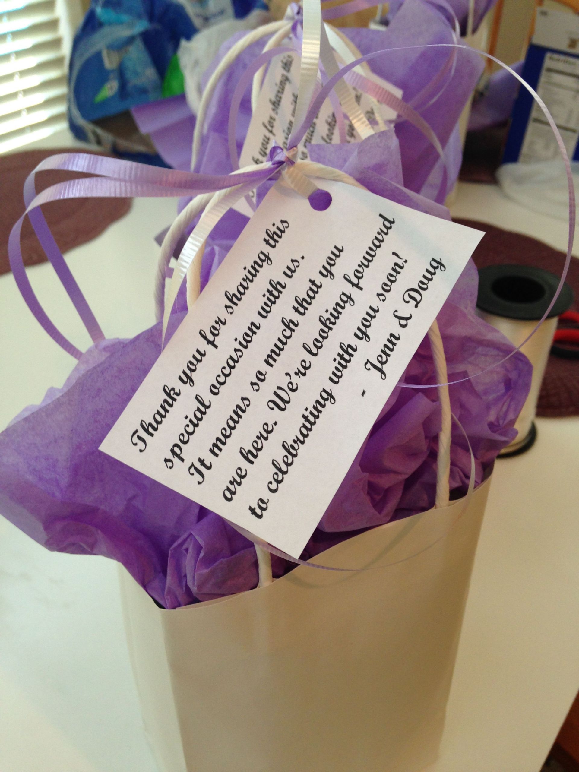 Gift Bags For Out Of Town Wedding Guests
 DIY thank you t bags for out of town guests whenever
