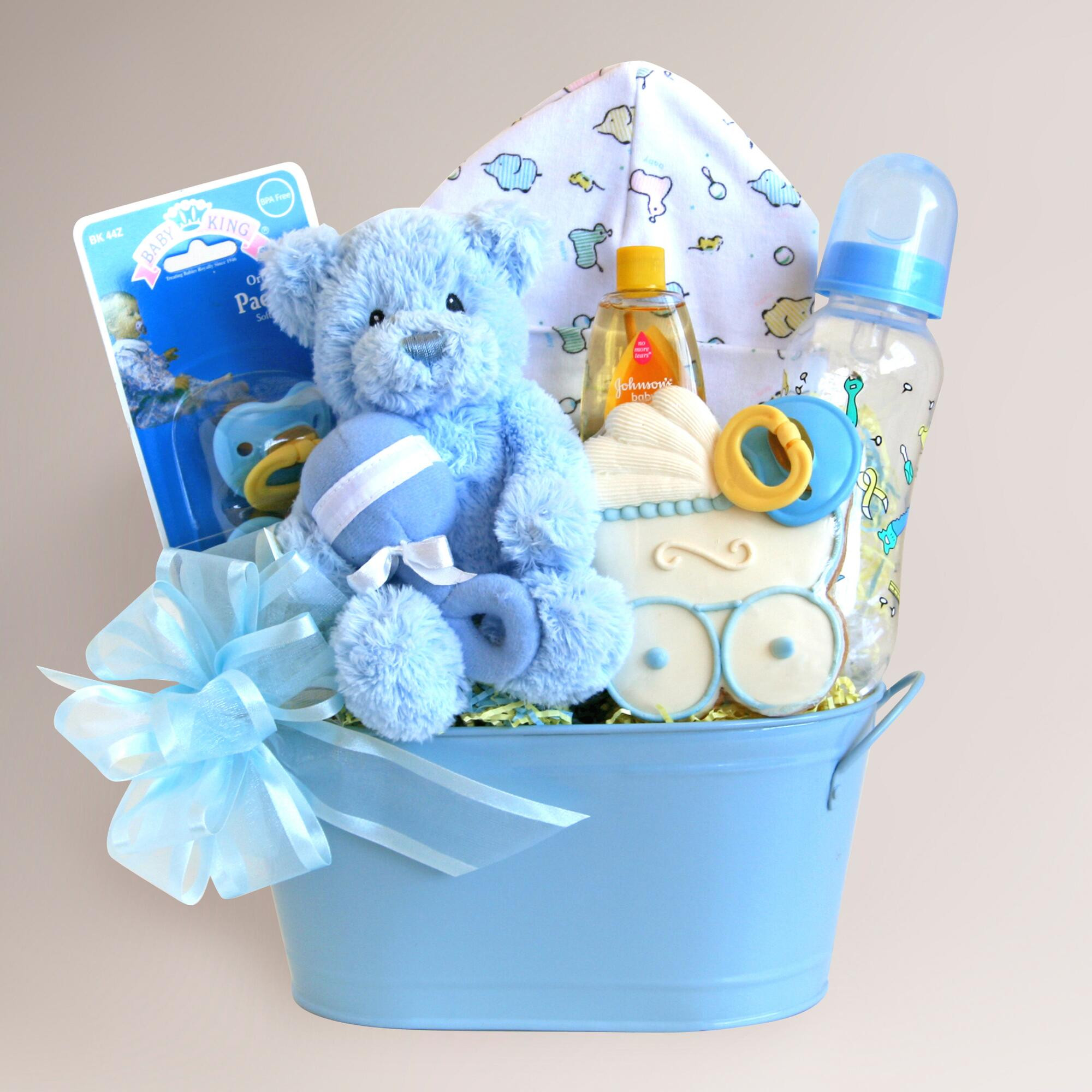 Gift Basket For Baby Boy
 Cuddly Wel e for Baby Boy Gift Basket