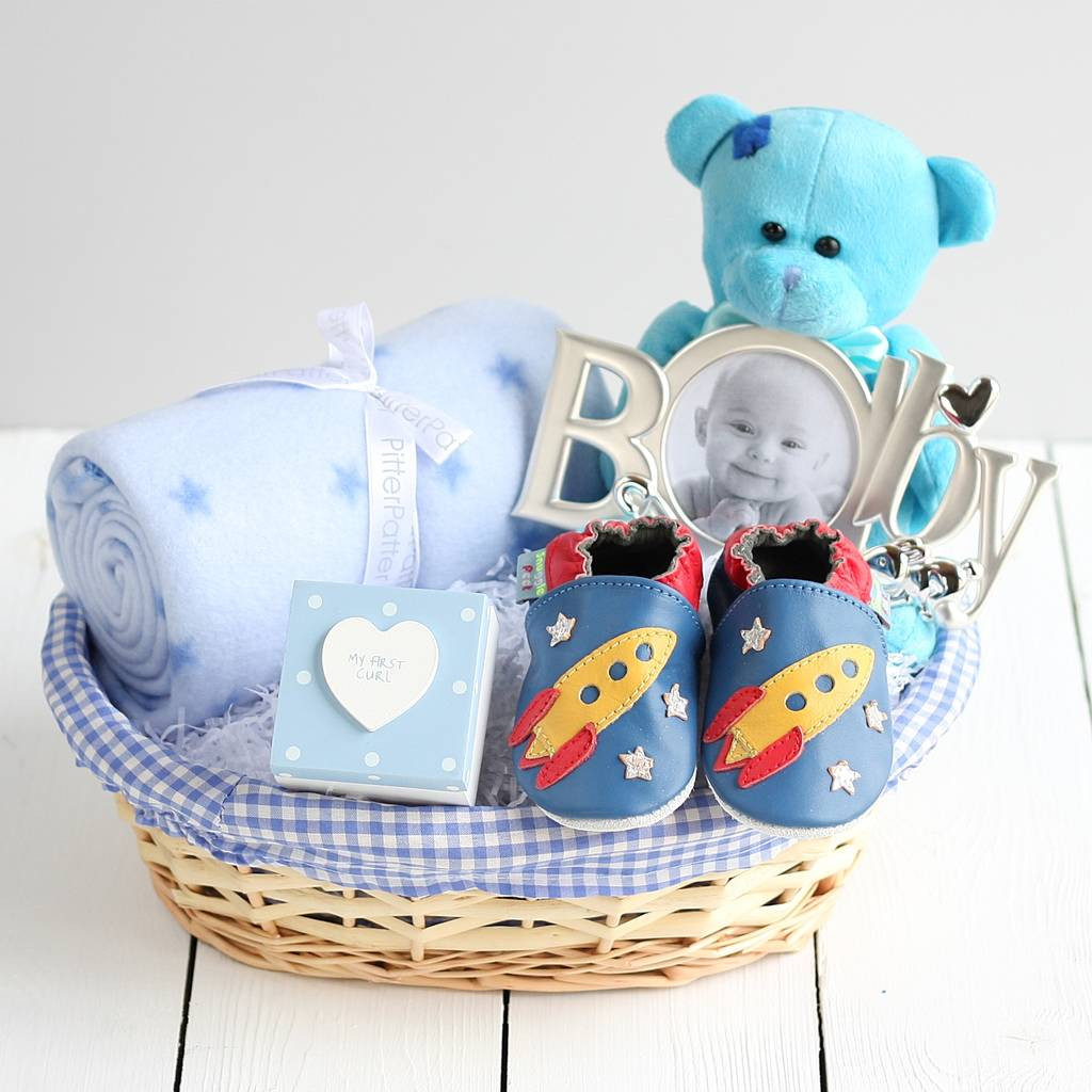 Gift Basket For Baby Boy
 deluxe boy new baby t basket by snuggle feet