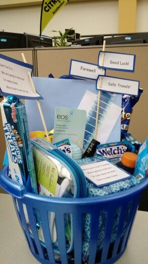 Gift Baskets For Coworkers Ideas
 Coworker t basket My friend and I made this basket for