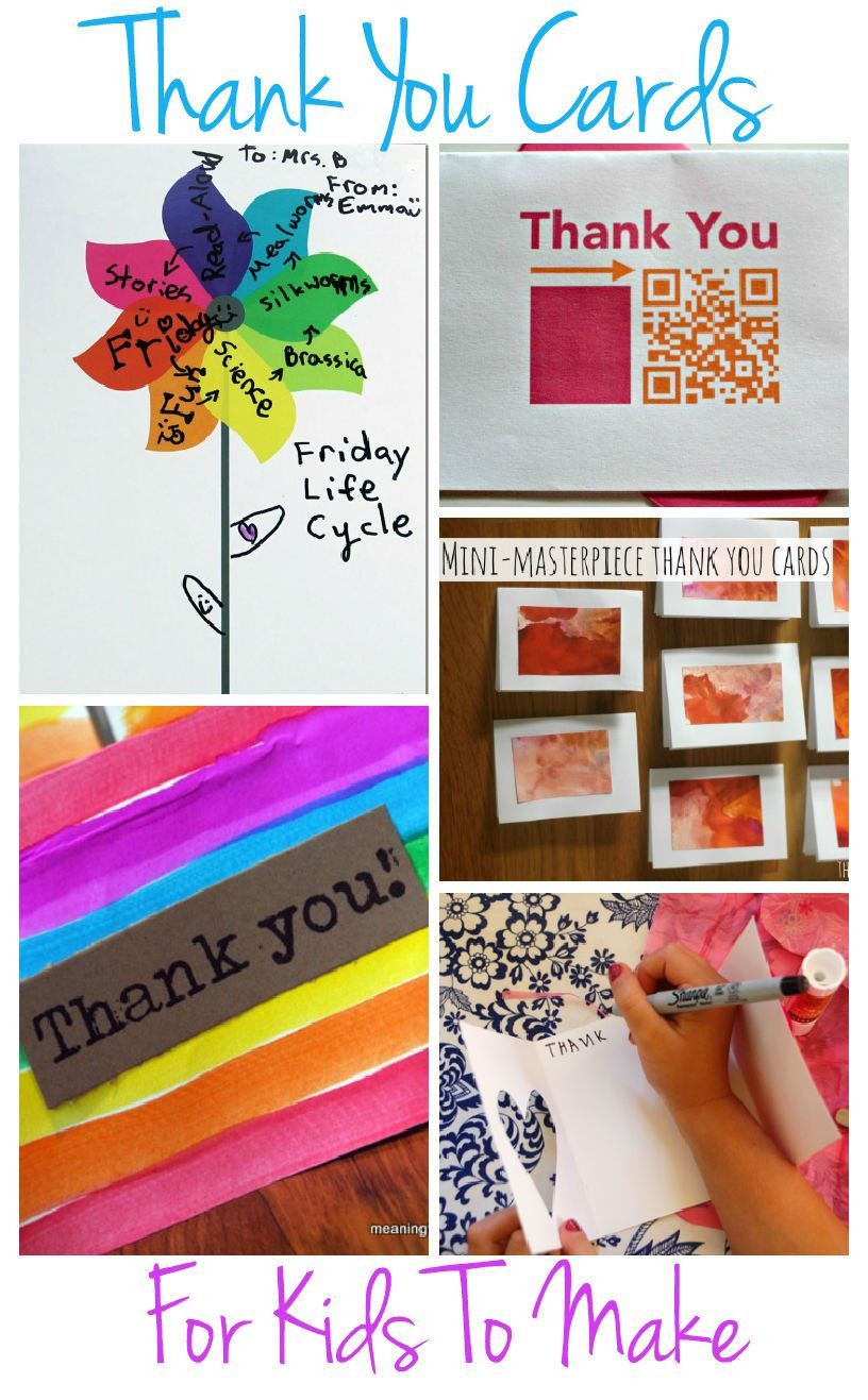 Gift Cards For Kids
 10 Kid made Teacher Gifts & Thank You Cards and Win
