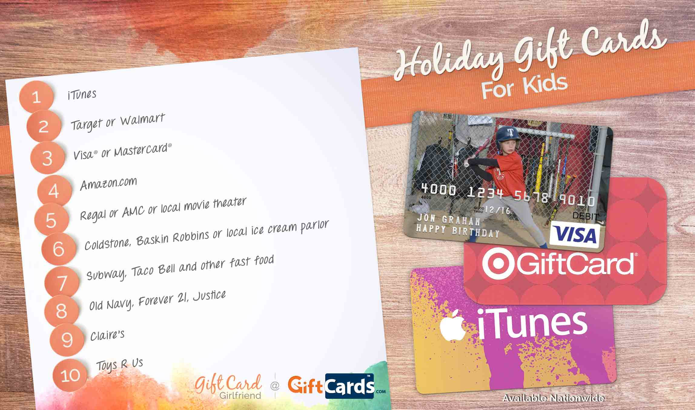 Gift Cards For Kids
 The Best Gift Cards for Kids