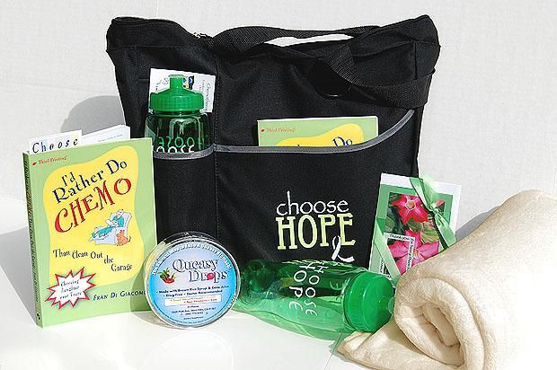 Gift Ideas Chemotherapy Patients
 Chemotherapy Gift Tote Black Lime Green
