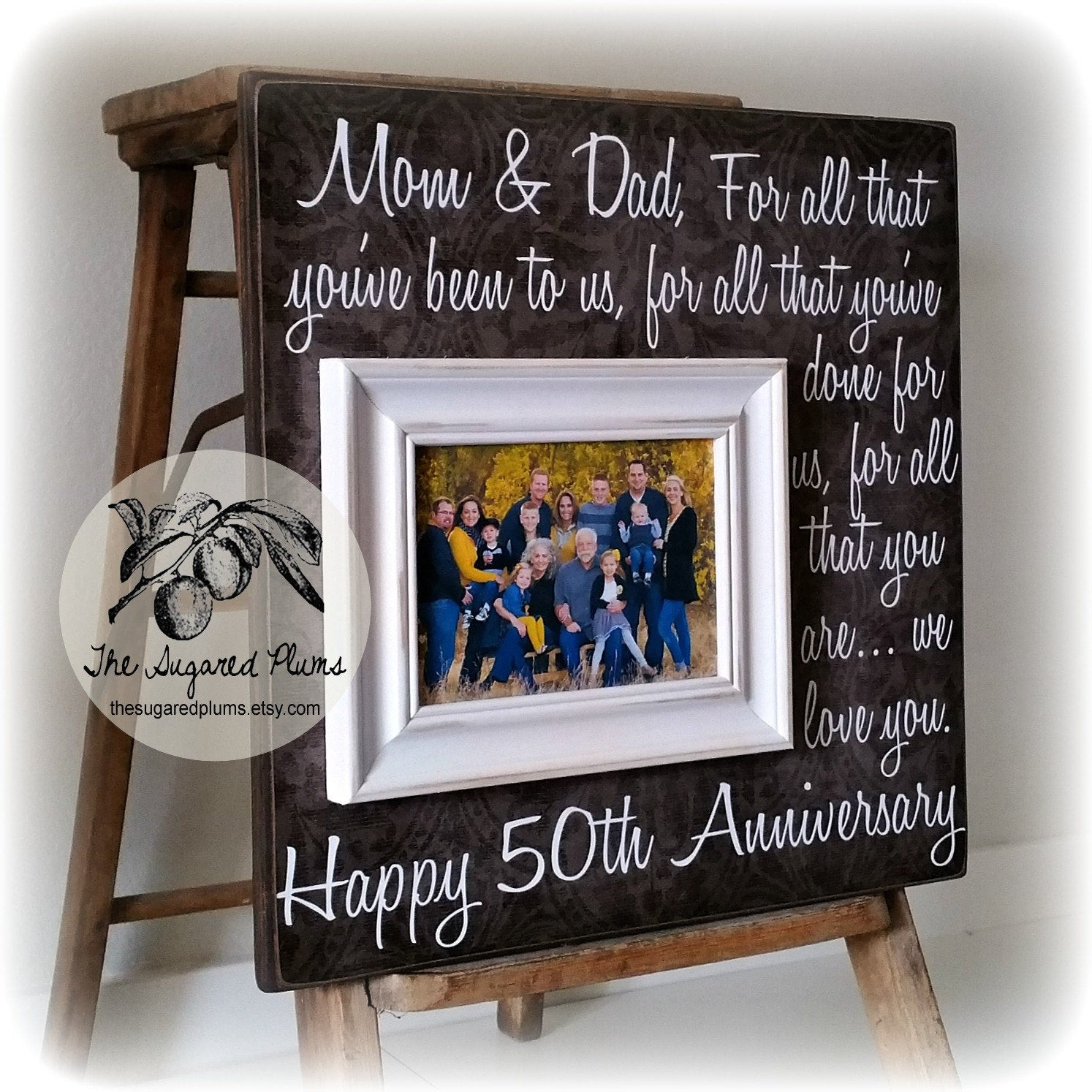 Gift Ideas For 50th Wedding Anniversary
 Parents Anniversary Gift 50th Anniversary Gifts by